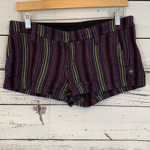 Hurley Stripped Shorts Size 7